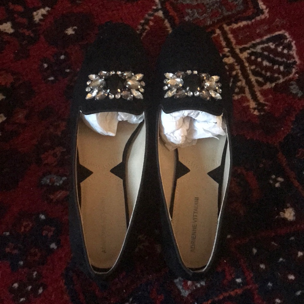 *Adrienne Vittadini Suede Flats Size 8